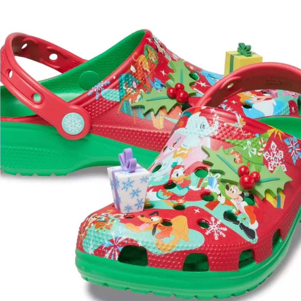 🎄Mickey Mouse and Friends Holiday Clogs for Adults by Crocs Women 9 Men 7